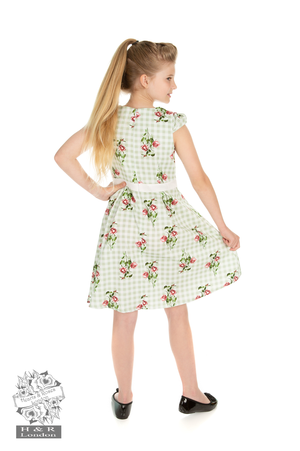 Girls Summer Rose Swing Dress